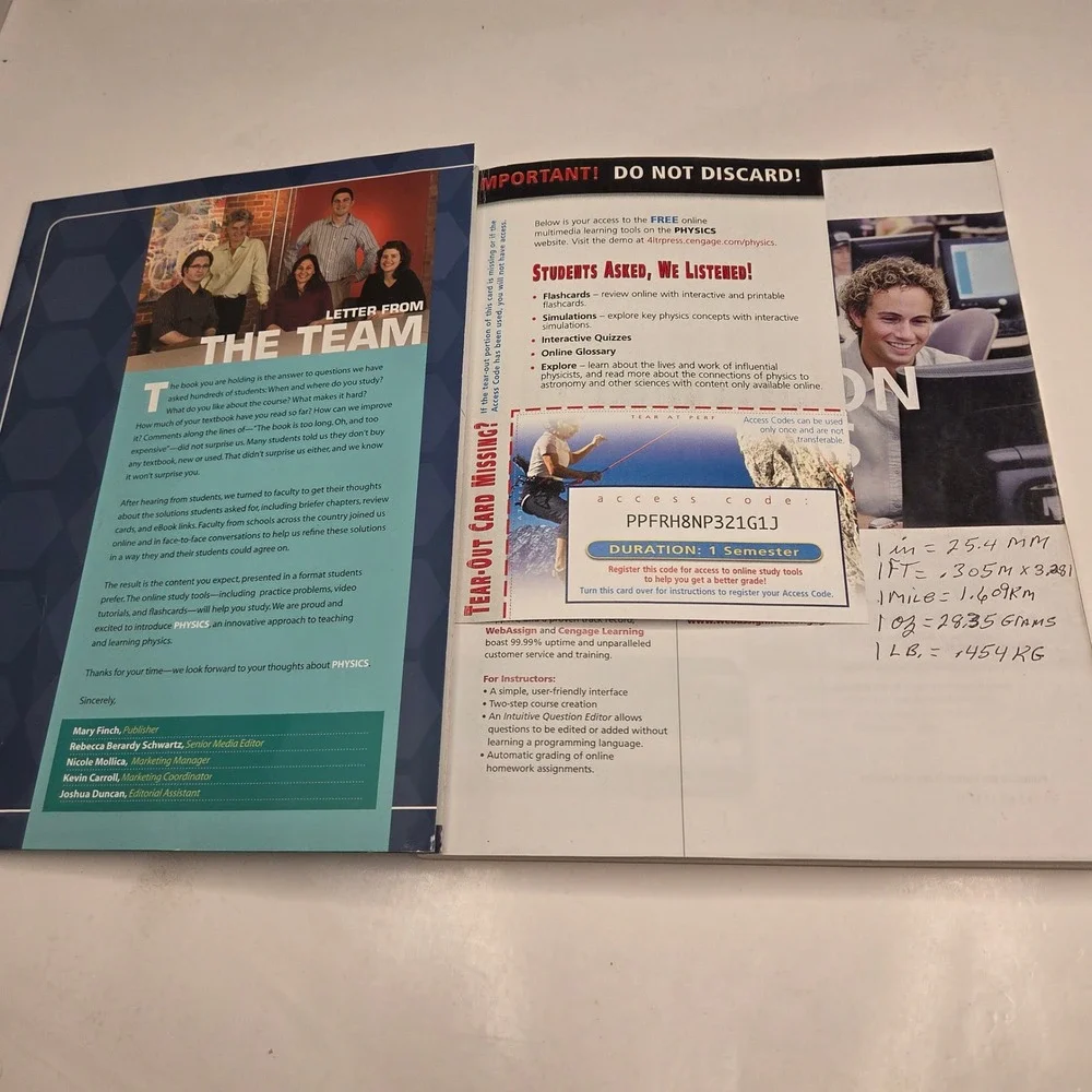 Inquiry into Physics Student Edition Ostdiek Bord Paperback Textbook 2011 BB17